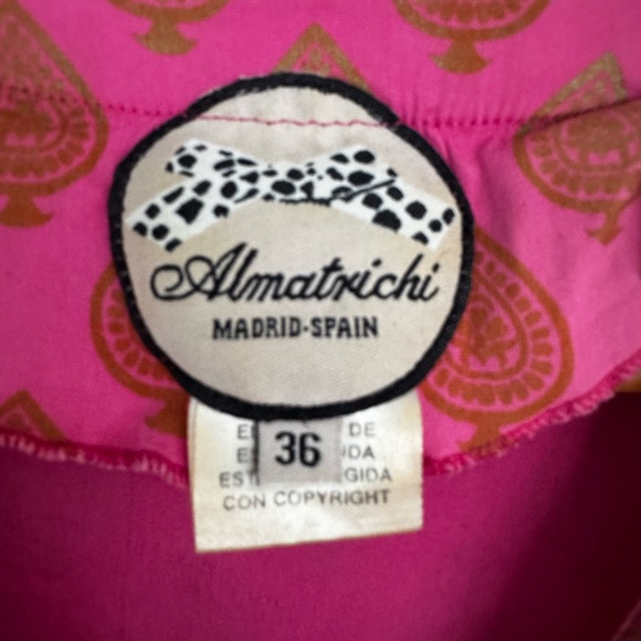 Almatrichi Spain Button-Front Fitted Dress - Pink - Small - Picture 2 of 4